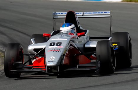 Johan i sin FR 2.0 fra KEO Racing,